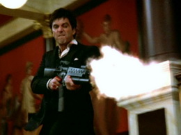 al pacino scarface machine gun cocaine 1983