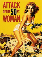 attack of the 50 ft woman foot poster movie