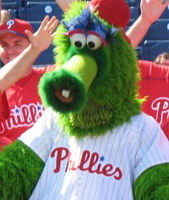 Cloverfield Monster Phillies Mascot